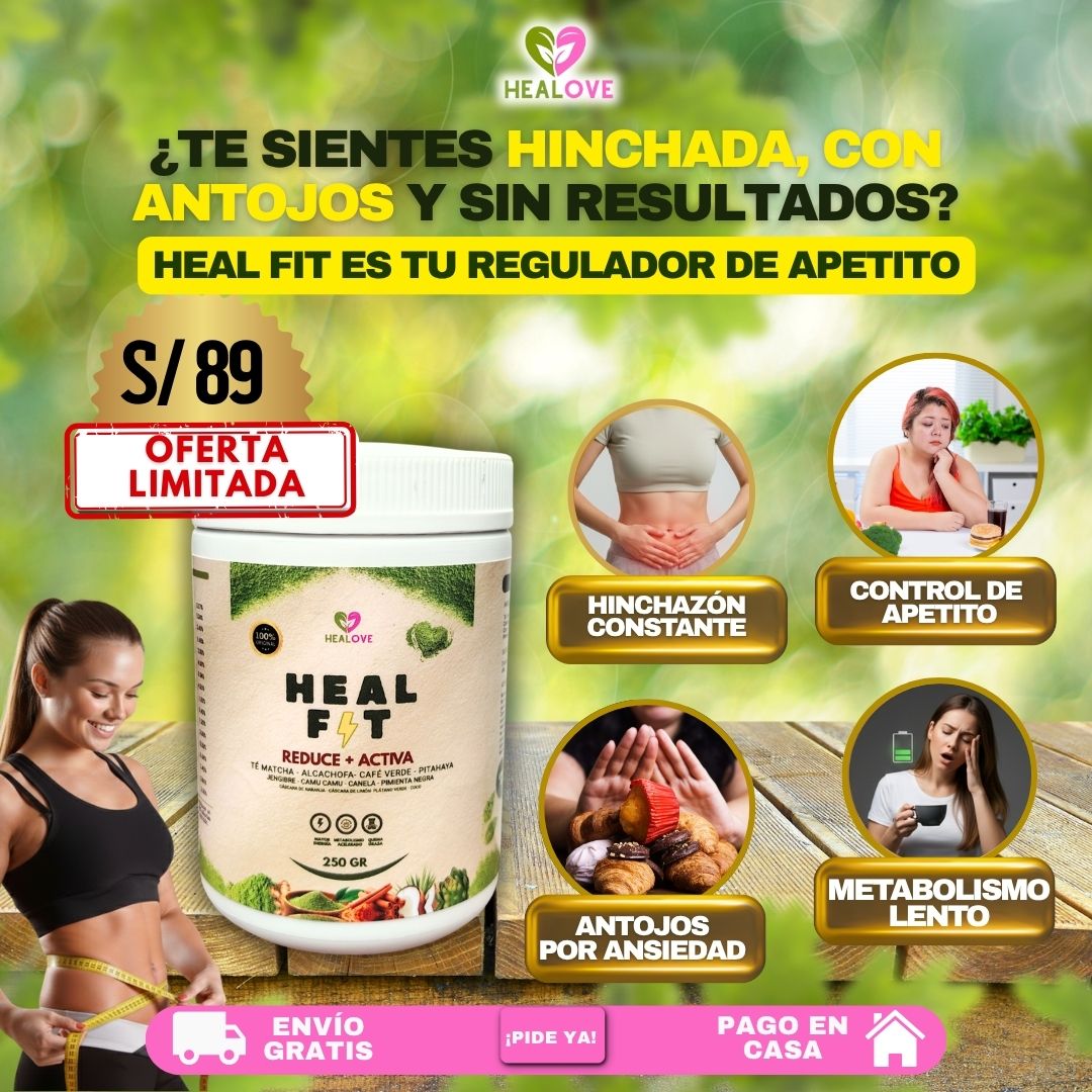 HEAL FIT (BATIDO NATURAL CON 11 SUPER INGREDIENTES PARA CONTROL DE ANTOJOS )