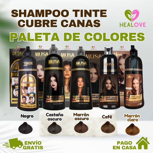 PACK 2 X 1 (SHAMPOO TINTE CUBRE CANAS + SHAMPOO DE ROMERO)