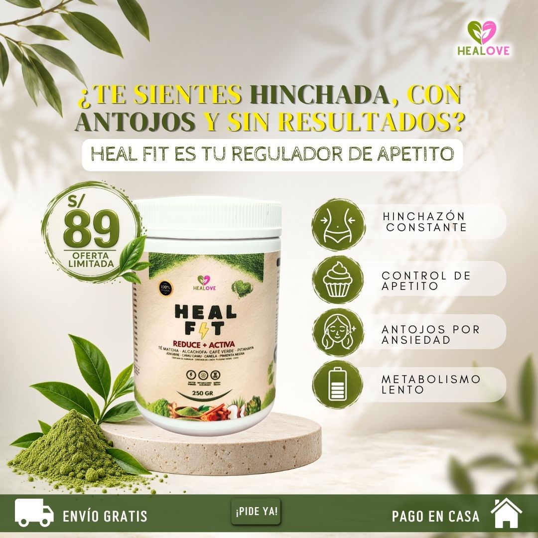 HEAL FIT (BATIDO NATURAL CON 13 SUPER INGREDIENTES PARA CONTROL DE ANTOJOS )