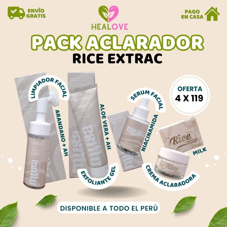 PACK CUIDADO FACIAL DE ARROZ