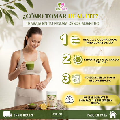 HEAL FIT (BATIDO NATURAL CON 13 SUPER INGREDIENTES PARA CONTROL DE ANTOJOS )