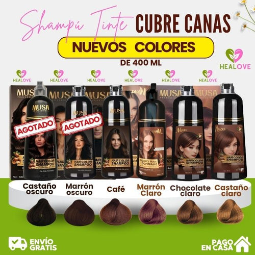 PACK 2 X 1 (SHAMPOO TINTE CUBRE CANAS + SHAMPOO DE ROMERO)